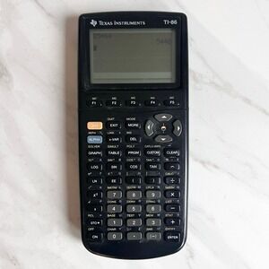 Texas Instruments TI-86 Graphing Calculator Tested Working w Cover *Note
